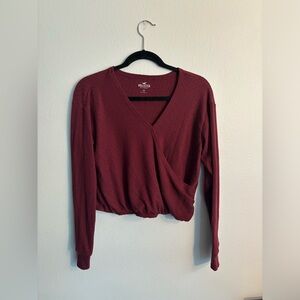 Hollister Women Wrap Long Sleeve Top